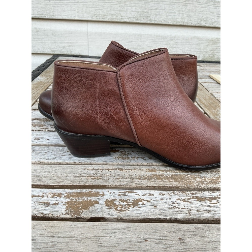 Vionic Boots Women's 9.5 Brown Jolene Leather Ankle Classy Preppy Career VS350 - Picture 6 of 9